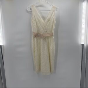 BHLDN Encore by Watters cream lace dress size 6